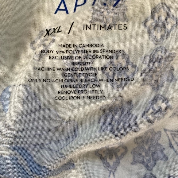 NWT- Women’s Apt 9 - two piece set floral sleepwear cami top and shorts- XXL - Picture 7 of 8